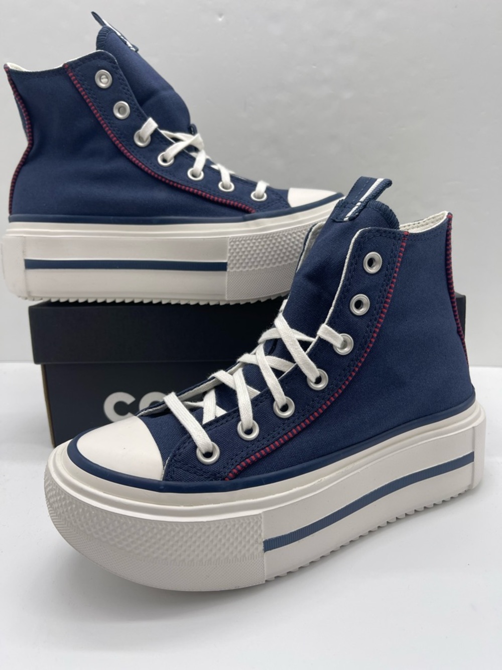 Converse WMNS Chuck Taylor All Star High Top Platform Sneakers Size 7 419252C - Picture 14 of 16